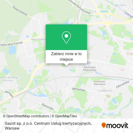 Mapa Gazot sp. z o.o. Centrum Usług Inertyzacyjnych