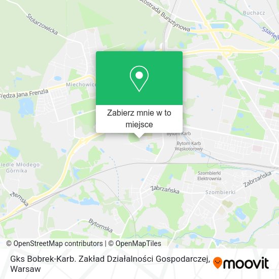 Mapa Gks Bobrek-Karb. Zakład Działalności Gospodarczej