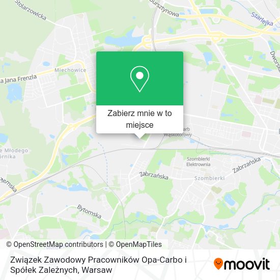 Mapa Związek Zawodowy Pracowników Opa-Carbo i Spółek Zależnych