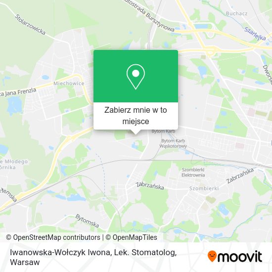 Mapa Iwanowska-Wołczyk Iwona, Lek. Stomatolog