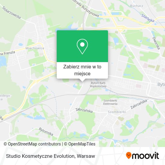 Mapa Studio Kosmetyczne Evolution