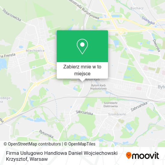 Mapa Firma Usługowo Handlowa Daniel Wojciechowski Krzysztof