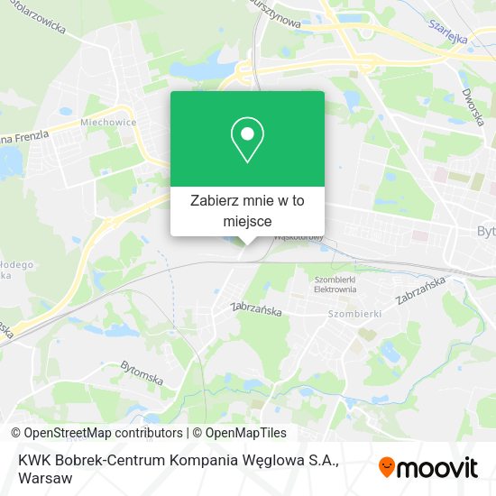 Mapa KWK Bobrek-Centrum Kompania Węglowa S.A.