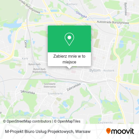 Mapa M-Projekt Biuro Usług Projektowych