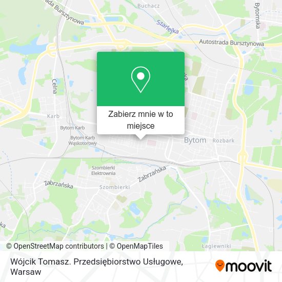 Mapa Wójcik Tomasz. Przedsiębiorstwo Usługowe