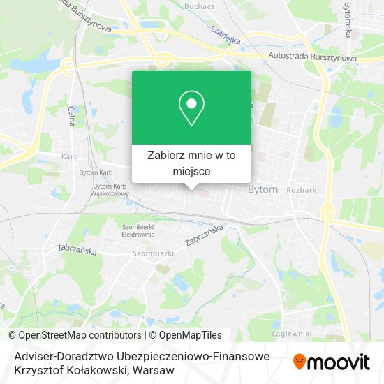 Mapa Adviser-Doradztwo Ubezpieczeniowo-Finansowe Krzysztof Kołakowski