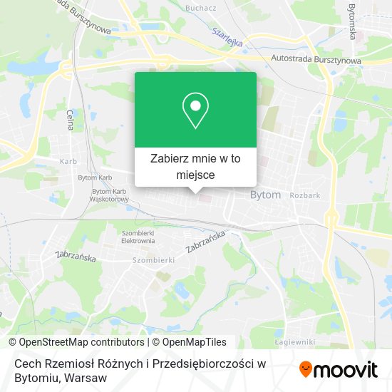 Mapa Cech Rzemiosł Różnych i Przedsiębiorczości w Bytomiu