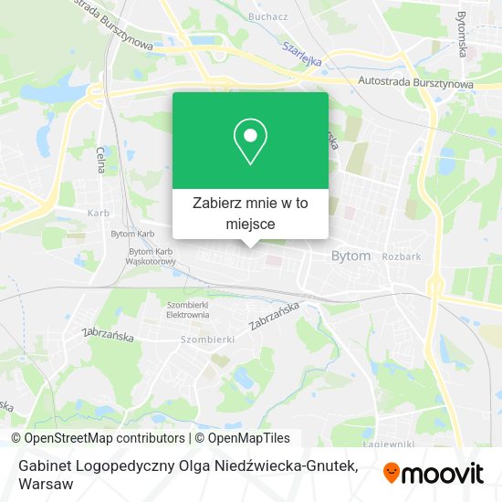 Mapa Gabinet Logopedyczny Olga Niedźwiecka-Gnutek