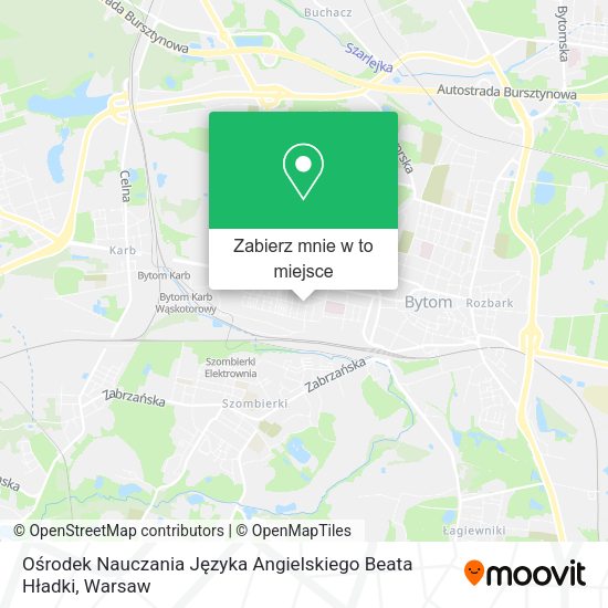 Mapa Ośrodek Nauczania Języka Angielskiego Beata Hładki