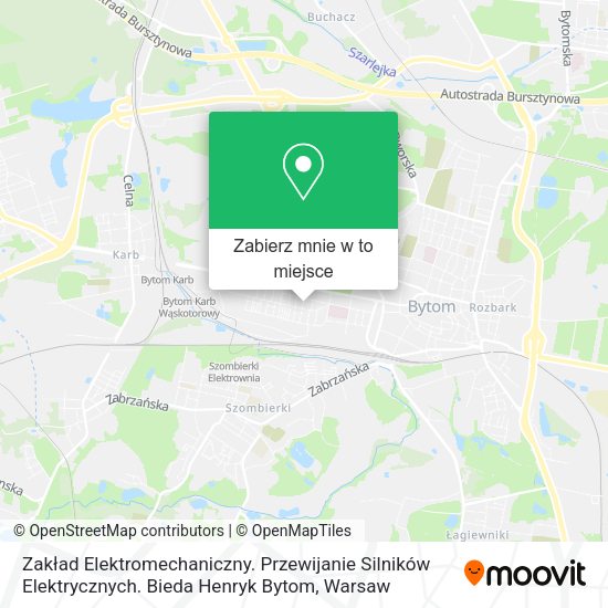 Mapa Zakład Elektromechaniczny. Przewijanie Silników Elektrycznych. Bieda Henryk Bytom