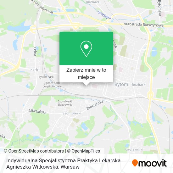 Mapa Indywidualna Specjalistyczna Praktyka Lekarska Agnieszka Witkowska