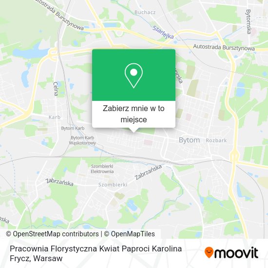 Mapa Pracownia Florystyczna Kwiat Paproci Karolina Frycz