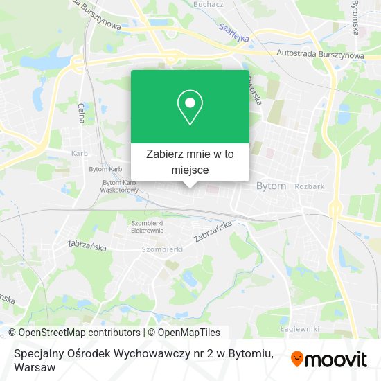 Mapa Specjalny Ośrodek Wychowawczy nr 2 w Bytomiu