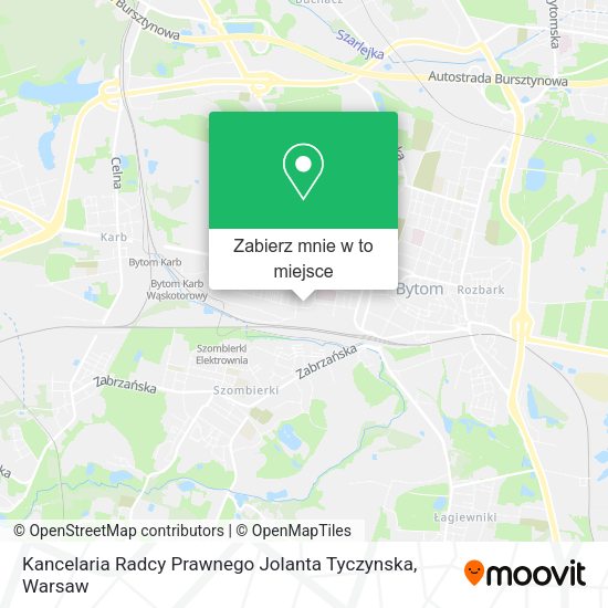 Mapa Kancelaria Radcy Prawnego Jolanta Tyczynska