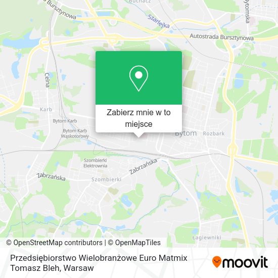 Mapa Przedsiębiorstwo Wielobranżowe Euro Matmix Tomasz Bleh