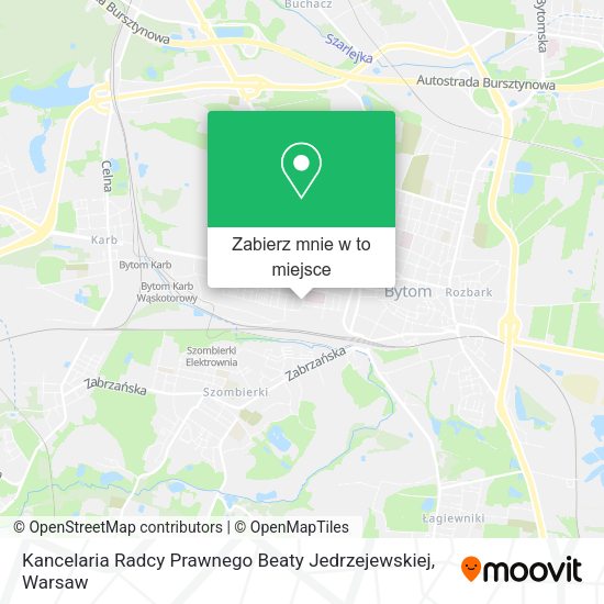 Mapa Kancelaria Radcy Prawnego Beaty Jedrzejewskiej