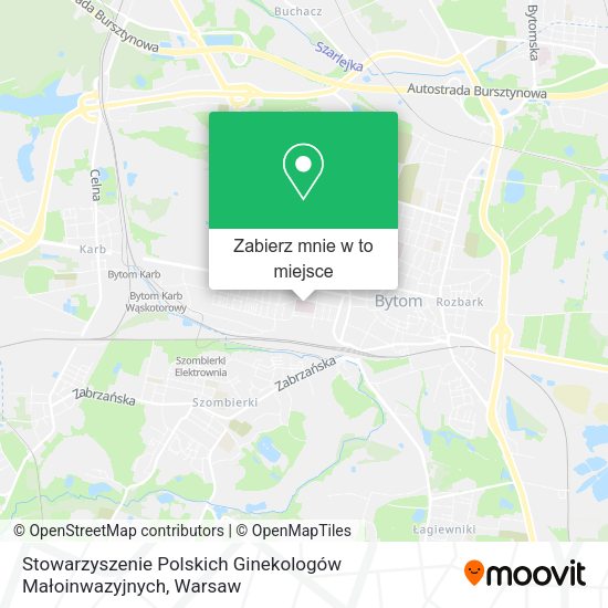 Mapa Stowarzyszenie Polskich Ginekologów Małoinwazyjnych