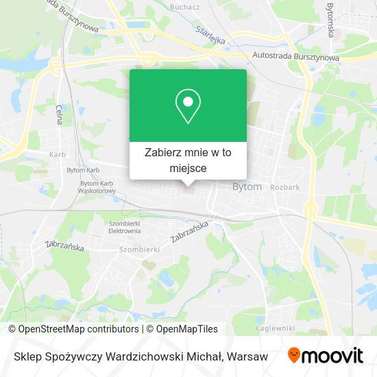 Mapa Sklep Spożywczy Wardzichowski Michał