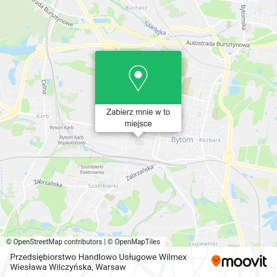 Mapa Przedsiębiorstwo Handlowo Usługowe Wilmex Wiesława Wilczyńska