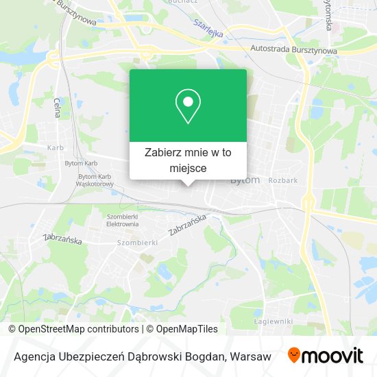 Mapa Agencja Ubezpieczeń Dąbrowski Bogdan