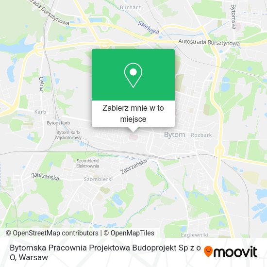 Mapa Bytomska Pracownia Projektowa Budoprojekt Sp z o O