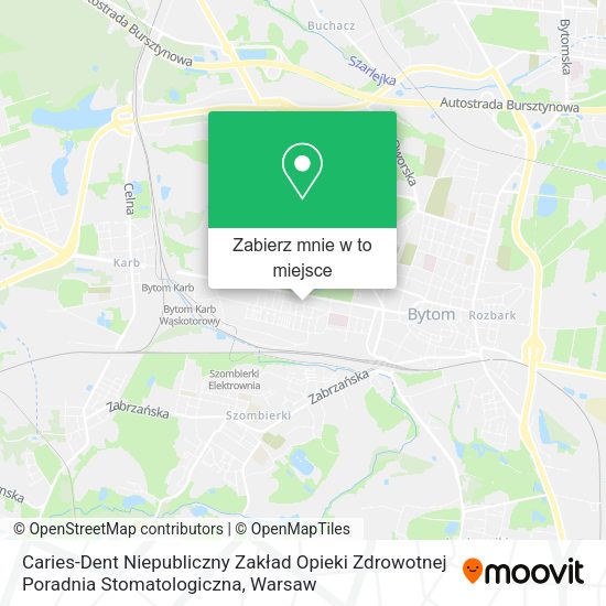 Mapa Caries-Dent Niepubliczny Zakład Opieki Zdrowotnej Poradnia Stomatologiczna