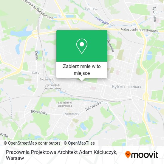 Mapa Pracownia Projektowa Architekt Adam Kściuczyk