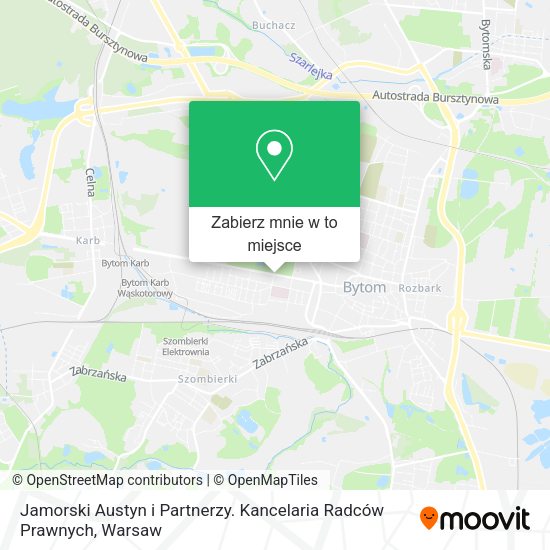 Mapa Jamorski Austyn i Partnerzy. Kancelaria Radców Prawnych