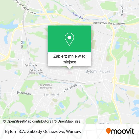 Mapa Bytom S.A. Zakłady Odzieżowe