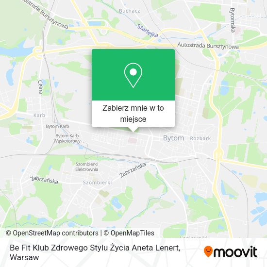 Mapa Be Fit Klub Zdrowego Stylu Życia Aneta Lenert