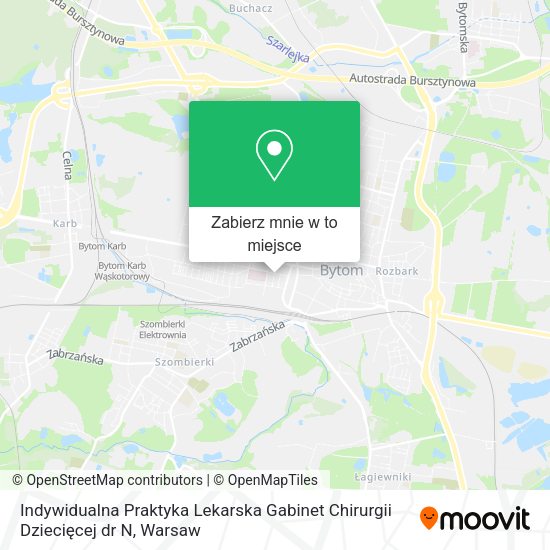 Mapa Indywidualna Praktyka Lekarska Gabinet Chirurgii Dziecięcej dr N
