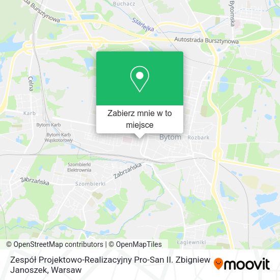 Mapa Zespół Projektowo-Realizacyjny Pro-San II. Zbigniew Janoszek