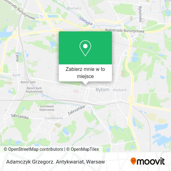 Mapa Adamczyk Grzegorz. Antykwariat