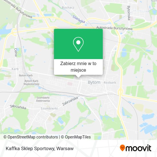 Mapa Kaffka Sklep Sportowy