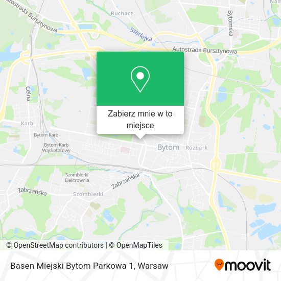 Mapa Basen Miejski Bytom Parkowa 1