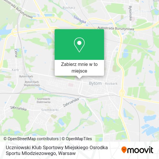 Mapa Uczniowski Klub Sportowy Miejskiego Osrodka Sportu Mlodziezowego