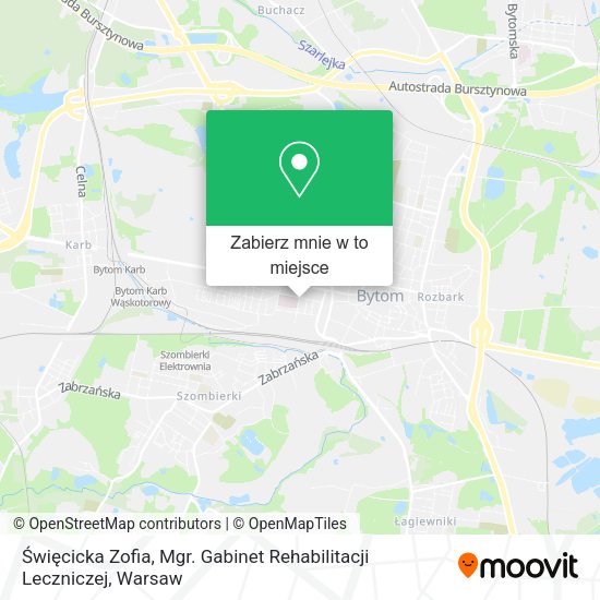 Mapa Święcicka Zofia, Mgr. Gabinet Rehabilitacji Leczniczej