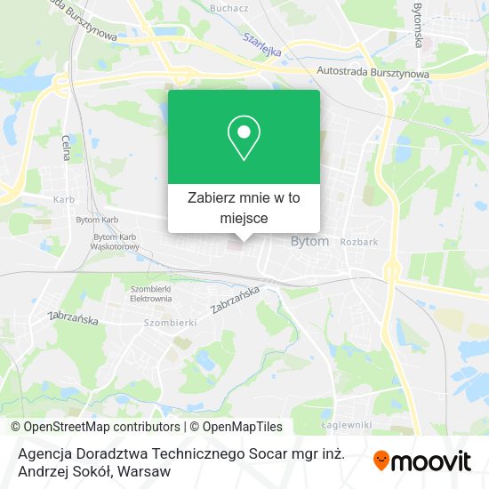 Mapa Agencja Doradztwa Technicznego Socar mgr inż. Andrzej Sokół