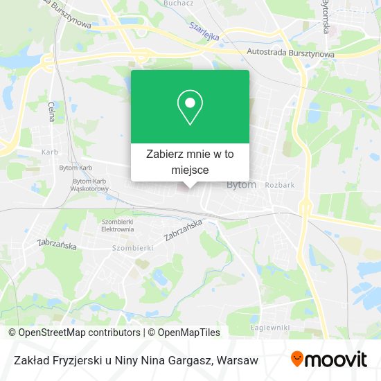 Mapa Zakład Fryzjerski u Niny Nina Gargasz