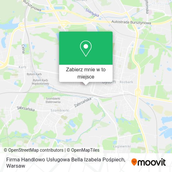 Mapa Firma Handlowo Usługowa Bella Izabela Pośpiech