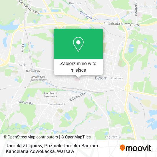 Mapa Jarocki Zbigniew, Poźniak-Jarocka Barbara. Kancelaria Adwokacka