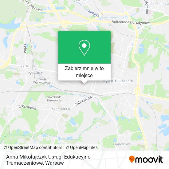 Mapa Anna Mikołajczyk Usługi Edukacyjno Tłumaczeniowe