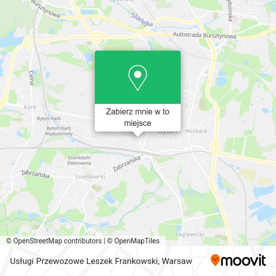 Mapa Usługi Przewozowe Leszek Frankowski