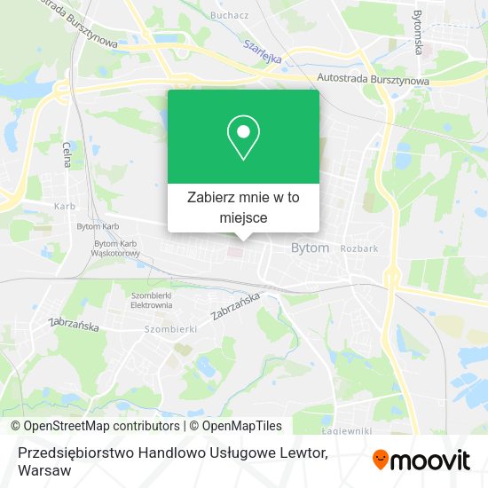 Mapa Przedsiębiorstwo Handlowo Usługowe Lewtor