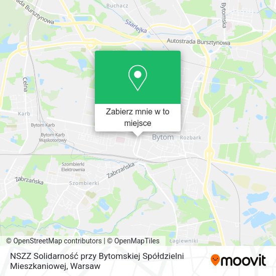 Mapa NSZZ Solidarność przy Bytomskiej Spółdzielni Mieszkaniowej