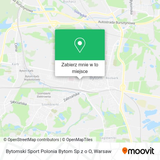 Mapa Bytomski Sport Polonia Bytom Sp z o O