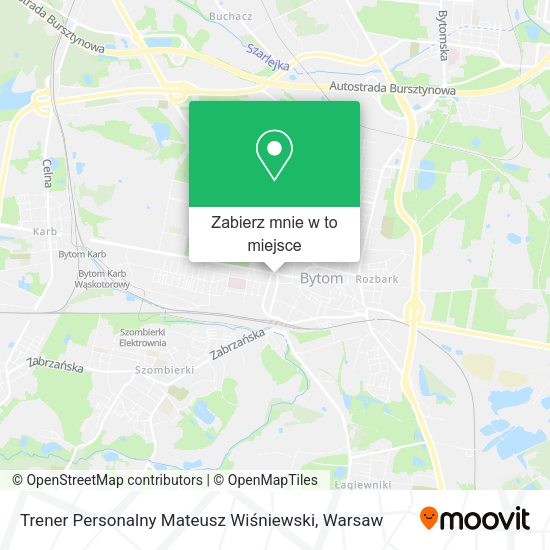 Mapa Trener Personalny Mateusz Wiśniewski