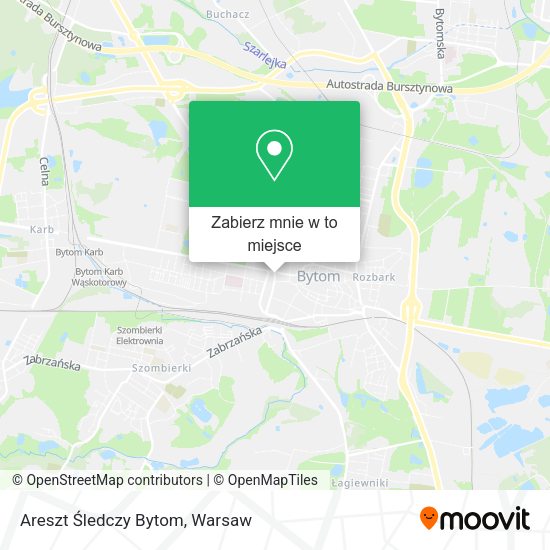 Mapa Areszt Śledczy Bytom