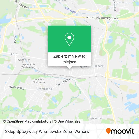 Mapa Sklep Spożywczy Wiśniewska Zofia