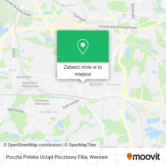 Mapa Poczta Polska Urząd Pocztowy Filia